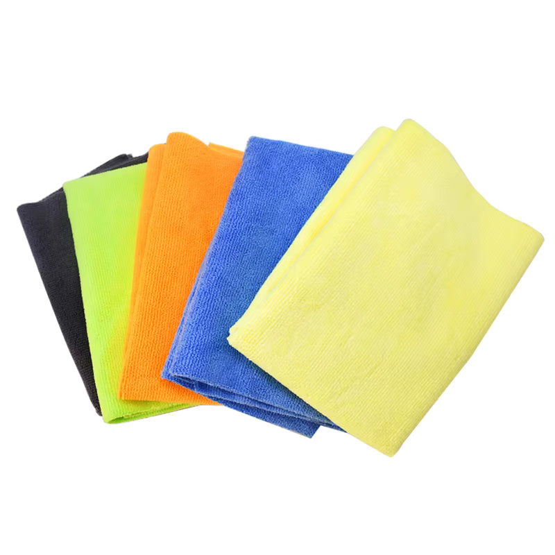 Microfiber Cleaning Towels – Pack of 6 | Kitchen, Car, Windows & More